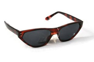 lunettes de soleil rectangulaires unisexes rétro tortue lunettes de soleil lunettes de soleil chats yeux NOS début des années 90