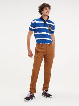Chino stretch en coton mercerisé