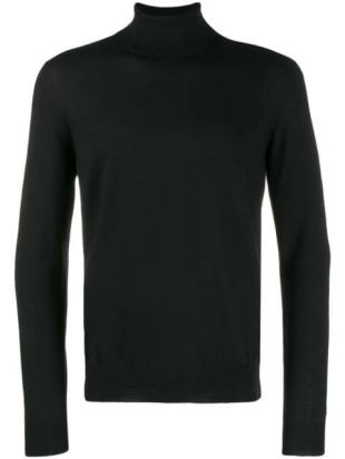 Fay Pull En Maille Fine à Col Roulé