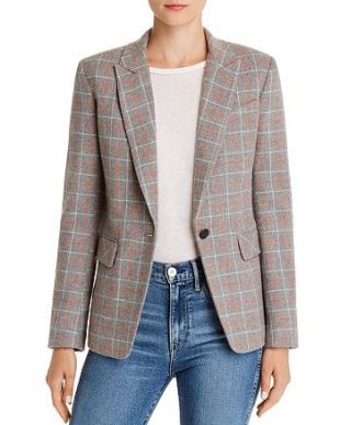 Windowpane Plaid Blazer