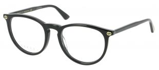 Lunettes de vue GUCCI GG 0027O 001 50/20 Femme Noir Arrondie Cerclée Tendance 50mmx20mm 145&euro;