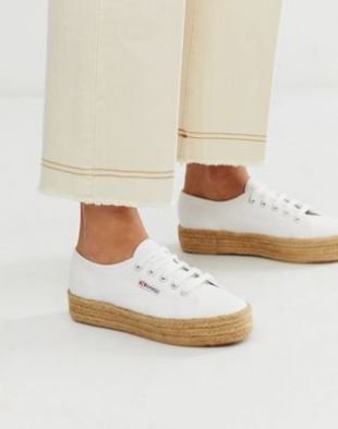 2790 Espadrille Flatform Sneakers in White