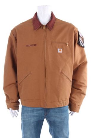 vintage Carhartt Duck Detroit Jacket Blanket Lined Size 56 MADE IN USA