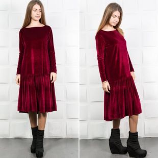 Red Velvet Dress / Holiday Dress  / Cocktail Dress