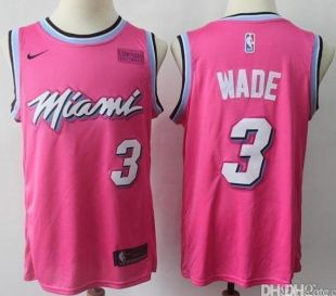 Unbranded - Miami Heat #3 Dwyane Wade 'Vice City' Basketball Jersey 'NEW'