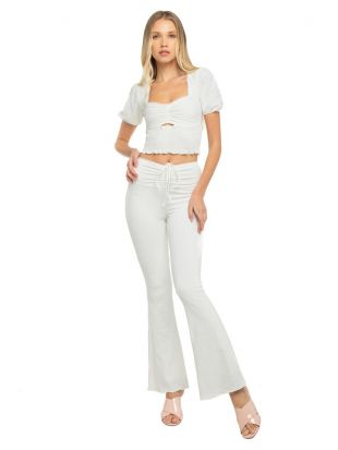 Lani the Label - White Puff Sleeve Top
