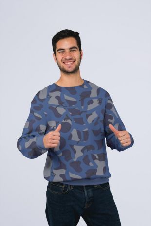 Camouflage Hommes Sweatshirts | Sports sweatshirts | Outdoor Sweatshirts | Blue Runner Sweats Hommes Sweats Printemps | Vacation Sweatshirts