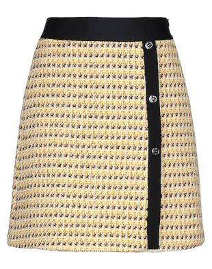 Maje - Yellow Tweed Skirt