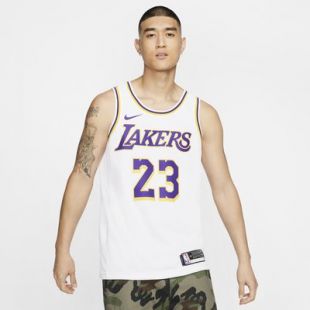 Maillot d'équipe Nike NBA Swingman LeBron James Lakers Association Edition