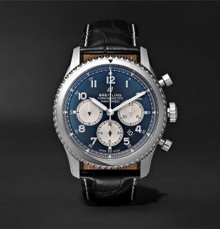Blue Navitimer Chronograph Watch