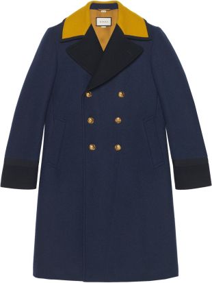 Gucci Manteau à Boutonnière Croisée