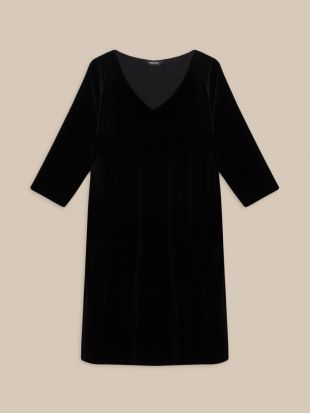 robe en velours noir