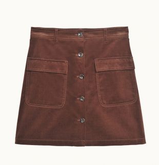 JUPE marron à poches