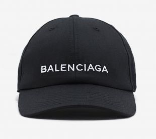BALENCIAGA 100% AUTHENTIC UNISEX BASEBALL CAP HAT SNAPBACK BLACK STRAPBACK S M | eBay