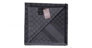 Foulards Gucci Echarpe Laine Noir ref.23474
