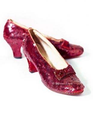 Souliers de rubis du magicien d’Oz Fine Art photo 8 x 10 Film rouge Prop chaussure Vintage