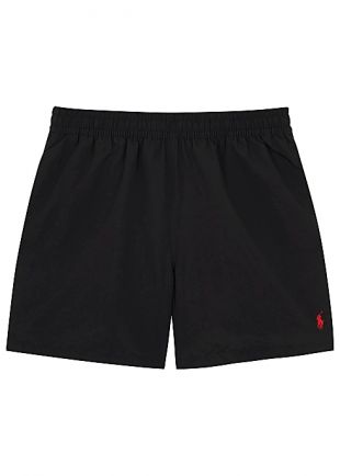Hawaiian Black Swim Shorts