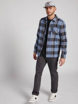 Neo Glitch Long Sleeve Shirt - Blue Rinse