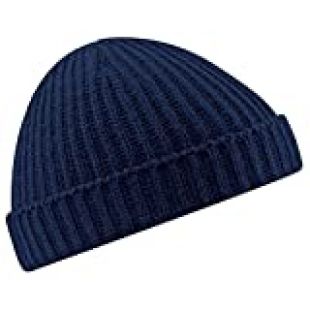 Beechfield nouveau bonnet en tricot unisexe rétro style pêcheur -  Bleu - Taille Unique