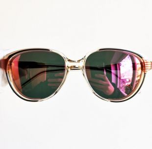 VALENTINO vintage SUNGLASSES rare ovale aviateur goutte soleil fait en Italie envelopper suprême Valentine cadre rouge clair nouvelle lentille miroir violet NOS 90s