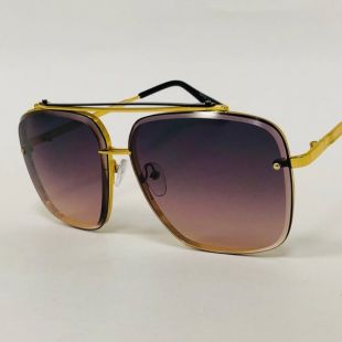 Fashion Oversize Square Gold Frame Femme Célébrité Femme Gradient Burgundy Lens Classic Aviator Fancy Shades Large 2019 Lunettes de soleil Gafas