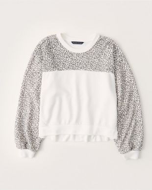 Leapard Print Sweatshirt