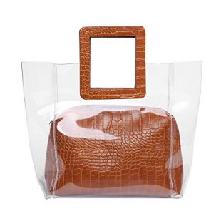 Clear Tote Bags Beach Shoulder Crossbody Bag Transparent
