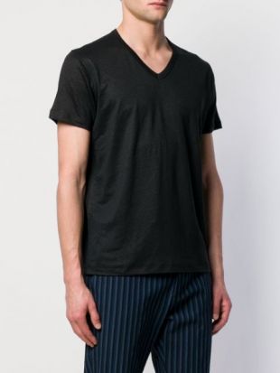 t-shirt à Col v