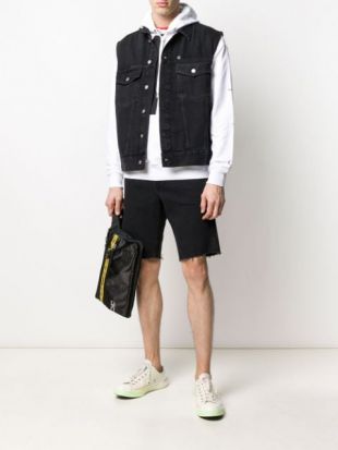 Veste En Denim à Design Sans Manches