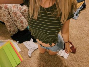 haut de culture vert rayé vintage