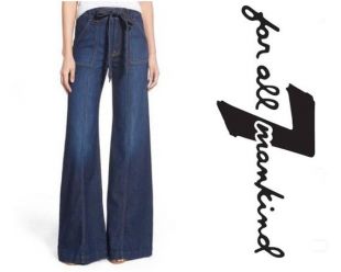 7 For All Mankind | Midrise Belted Palazzo Jeans | NOS/Deadstock/With Labels