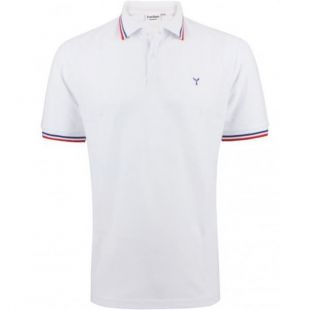 Polo col bleu blanc rouge