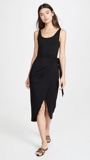plus size matte jersey dress Dayna Floor Length Sleeveless Sheer Matte Jersey Lack Neck Rouched Side Dress main image 0