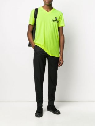 t-shirt à Col v