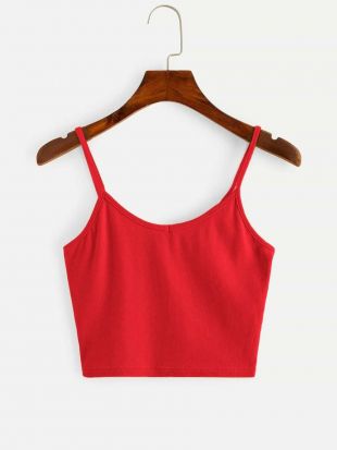 debardeur rouge crop top