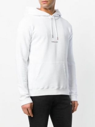 Saint Laurent Sweat à Capuche à Logo Imprimé