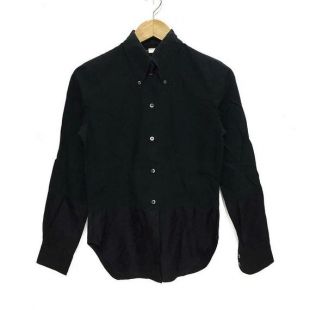 vintage ALEXANDER MCQUEEN Reconstruct 2 Tones Casual Tee Shirt Made In Italy Button Down