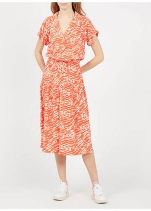 ROBE MIDI IMPRIMÉE ZEBRE