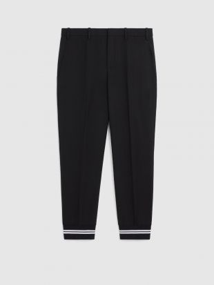 Varsity Ribbed Cuff Slim Trousers