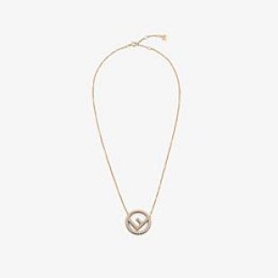 F IS FENDI NECKLACE Gold colour necklace