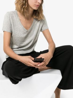 t-shirt Ajusté à Col v