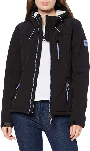 Superdry Winter Hooded Windtrekker Blouson, Noir