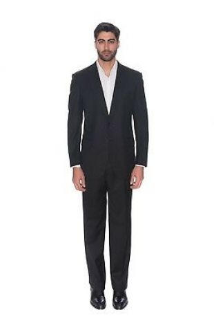 5900$ BRIONI Suit Fine Wool Solid Black 2Buttons 42 US / 52 EU Regular Fit  | eBay