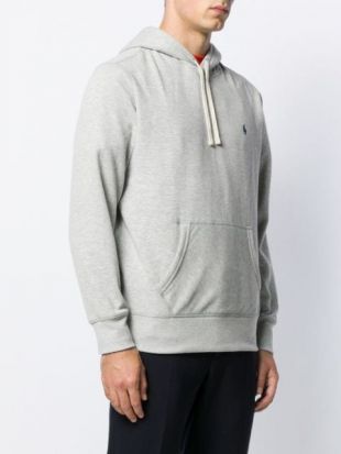 Sweat à Capuche à Logo Brodé