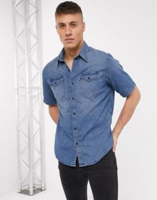 Levi's - Chemise manches courtes en jean