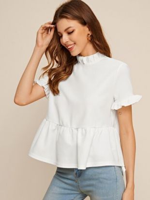 Frill Neck Top