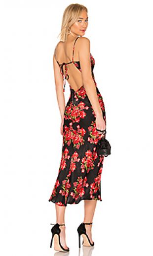Black And Red Floral Dress