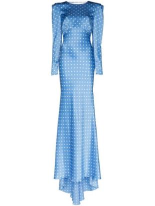 Alessandra Rich polka-dot Silk Long Dress - Farfetch
