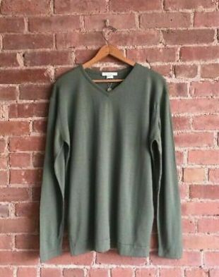 100% Wool V Neck Sweater