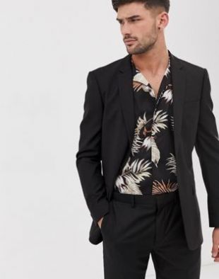 Veste de costume slim - Noir